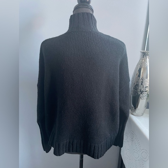 Black Mock-neck Sweater - Picture 7 of 8